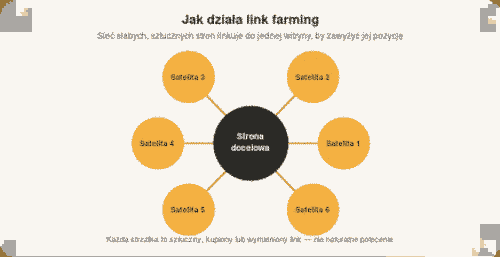 How link farming works – a network of content-farm-type sites linking to one target page